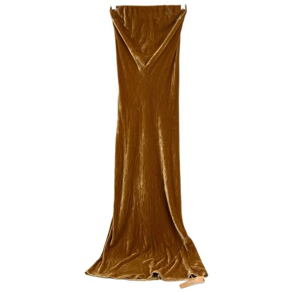 Reformation Dresses & Skirts - Reformation Gold Velvet Strapless Maxi Dress | Size XSP